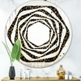 thumbnail image 1 of Designart 'Leopard Fur Safari V' Modern Round Wall Mirror - Whirl, 1 of 3