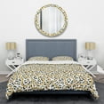 thumbnail image 1 of Designart 'Leopard Fur Safari VI' Mid-Century Modern Duvet Cover Set, 1 of 4