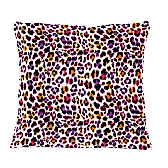 Designart Leopard Fur Safari VII' Mid-Century Modern Throw Pillow - 12x20