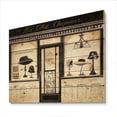 thumbnail image 1 of Designart 'Les Chic Chapeaux French Fashion Shop' Fashion Print on Natural Pine Wood, 1 of 3