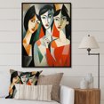 thumbnail image 1 of Designart "Les Demoiselles d Avignon A Masterpiece Unveiled I" Portrait Floater Framed Canvas Print, 1 of 7