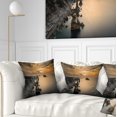 thumbnail image 1 of Designart Liencres Rocks on Coast in Spain - Landscape Printed Throw Pillow - 18x18, 1 of 1
