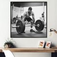 thumbnail image 1 of Designart "Lifting Weights" Weightlifting Floater Framed Canvas Prints, 1 of 5