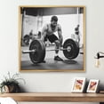 thumbnail image 1 of Designart "Lifting Weights" Weightlifting Floater Framed Canvas Prints, 1 of 5