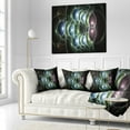 thumbnail image 1 of Designart Light Blue 3D Surreal Circles - Abstract Throw Pillow - 16x16, 1 of 1