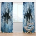 thumbnail image 1 of Designart 'Light Blue Crystals With Geode Interior' Mid-Century Modern Blackout Curtain Panel, 1 of 4