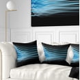 thumbnail image 1 of Designart Light Blue Fractal Flames - Abstract Throw Pillow - 18x18, 1 of 5