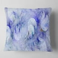 thumbnail image 1 of Designart Light Blue Fractal Glass Texture - Abstract Throw Pillow - 18x18, 1 of 4