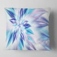 thumbnail image 1 of Designart Light Blue Fractal Spiral Flower - Abstract Throw Pillow - 18x18, 1 of 4