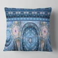 thumbnail image 1 of Designart Light Blue Living Cells Fractal Design - Abstract Throw Pillow - 18x18, 1 of 4