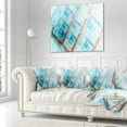 thumbnail image 1 of Designart Light Blue Metal Grill - Abstract Throw Pillow - 16x16, 1 of 1