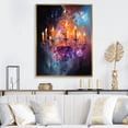 thumbnail image 1 of Designart "Light Dancing in the Chandelier" Glam Floater Framed Canvas Art Print, 1 of 7