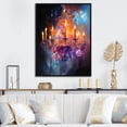 thumbnail image 1 of Designart "Light Dancing in the Chandelier" Glam Floater Framed Canvas Art Print, 1 of 7