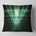 thumbnail image 1 of Designart Light Green Bat on Radar Screen - Abstract Throw Pillow - 16x16, 1 of 4