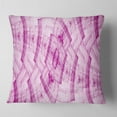 thumbnail image 1 of Designart Light Pink Psychedelic Fractal Metal Grid - Abstract Throw Pillow - 16x16, 1 of 4