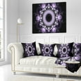 thumbnail image 1 of Designart Light Purple Pattern with Circles - Abstract Throw Pillow - 18x18, 1 of 1