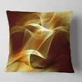 thumbnail image 1 of Designart Light Yellow Abstract Fractal Design - Abstract Throw Pillow - 18x18, 1 of 4
