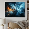 thumbnail image 1 of Designart "Lightning Electric Euphony I" Landscapes Floater Framed Canvas Print, 1 of 7