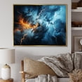 thumbnail image 1 of Designart "Lightning Electric Euphony I" Landscapes Floater Framed Canvas Print, 1 of 7