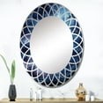 thumbnail image 1 of Designart "Lightning Electric Euphony II" Landscapes Round Wall Mirror - Traditional Oval Printed Decorative Oversized Mirror - Multiple Color Options, 1 of 4