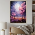 thumbnail image 1 of Designart "Lilacs Lilac Charm II" Floral Floater Framed Canvas Print, 1 of 7