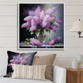 thumbnail image 1 of Designart "Lilacs love expression II" Floral Floater Framed Wall Decor, 1 of 7