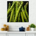 thumbnail image 1 of Designart "Linear Lime Asparagus" Vegetables Wall Decor, 1 of 7
