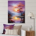 thumbnail image 1 of Designart "Liquid Art Depicting The Charm Of Sunrise And Sunset" Sunrisesunset Wall Art Living Room, 1 of 7