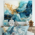 thumbnail image 1 of Designart "Liquid Art Fusion Of The Ocean" Ocean Wall Art Living Room, 1 of 7