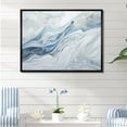 thumbnail image 1 of Designart "Liquid Art: Grey And Blue Glacier Charm" Glacier Floater Framed Wall Art Prints, 1 of 5