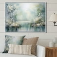 thumbnail image 1 of Designart "Liquid Art: Minimalist Forest River I" Forest Floater Framed Canvas Wall Art, 1 of 5