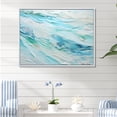 thumbnail image 1 of Designart "Liquid Art Of Oceanic Charm" Ocean Floater Framed Canvas Art Print, 1 of 5