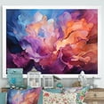thumbnail image 1 of Designart "Liquid Art With Aurora Borealis Charm" Aurora Borealis Picture Framed Wall Decor, 1 of 5