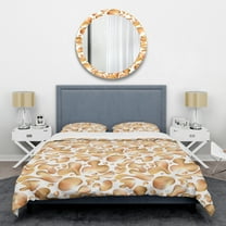 Designart 'Liquid Gold I' Mid-Century Modern Duvet Cover Set