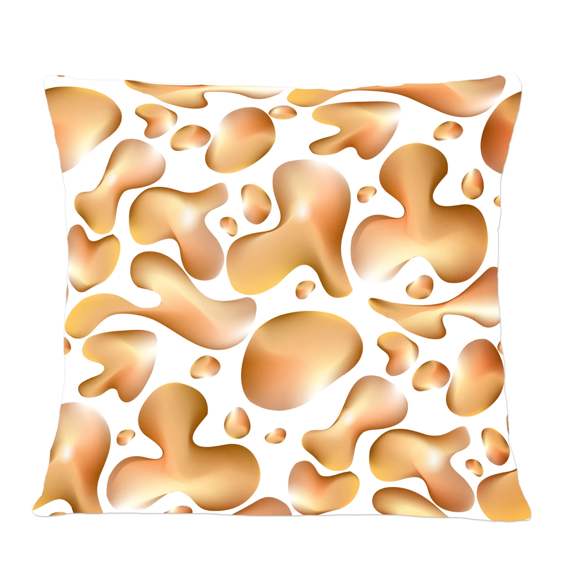 Designart Liquid Gold I' Mid-Century Modern Throw Pillow - 12x20