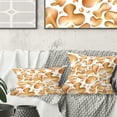 thumbnail image 1 of Designart Liquid Gold I' Mid-Century Modern Throw Pillow - 18x18, 1 of 2
