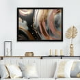 thumbnail image 1 of Designart "Liquid Ink Circles in Gold and Pink Abstract I" Abstract Framed Wall Art Decor - Modern Gold Abstract Liquid Ink Entryway Framed Wall Art, 1 of 6