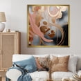 thumbnail image 1 of Designart "Liquid Ink Circles in Pink and Gold Abstract II" Abstract Framed Wall Art Decor - Modern Pink Abstract Shapes Entryway Framed Wall Art, 1 of 6