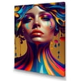 thumbnail image 1 of Designart Liquid Ink Sensual Woman Portrait VIII Canvas Wall Art, 1 of 5