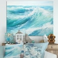 thumbnail image 1 of Designart "Liquid Wave Art Of Ocean Charm I" Ocean Wall Decor, 1 of 7