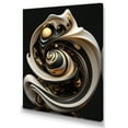 thumbnail image 1 of Designart Liquid White Stained Glass V Canvas Wall Art, 1 of 5
