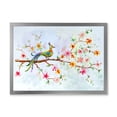 thumbnail image 1 of Designart 'Little Bird Sitting On Blooming Branch' Traditional Framed Art Print, 1 of 4