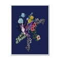 thumbnail image 1 of Designart 'Little Bird Sitting On Colourful Bouquet Of Wildflowers I' Traditional Framed Canvas Wall Art Print, 1 of 1