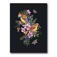 thumbnail image 1 of Designart ' Little Bird Sitting On Colourful Bouquet Of Wildflowers II ' Traditional Canvas Wall Art Print, 1 of 4
