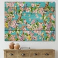 thumbnail image 1 of Designart 'Little Birds Sitting On Spring Flow Tree' Traditional Print on Natural Pine Wood, 1 of 5