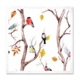 thumbnail image 1 of Designart 'Little Birds and Fall Trees' Traditional Framed Art Print, 1 of 4