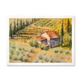 thumbnail image 1 of Designart 'Little Farmhouse In Countryside' Country Framed Art Print, 1 of 4