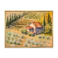 thumbnail image 1 of Designart 'Little Farmhouse In Countryside' Country Framed Canvas Wall Art Print, 1 of 5