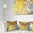 thumbnail image 1 of Designart Little Flowers with Soft Green Leaves - Floral Throw Pillow - 18x18, 1 of 5