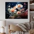 thumbnail image 1 of Designart "Lively Delights In White Flowers" Flowers Canvas Art Print, 1 of 7
